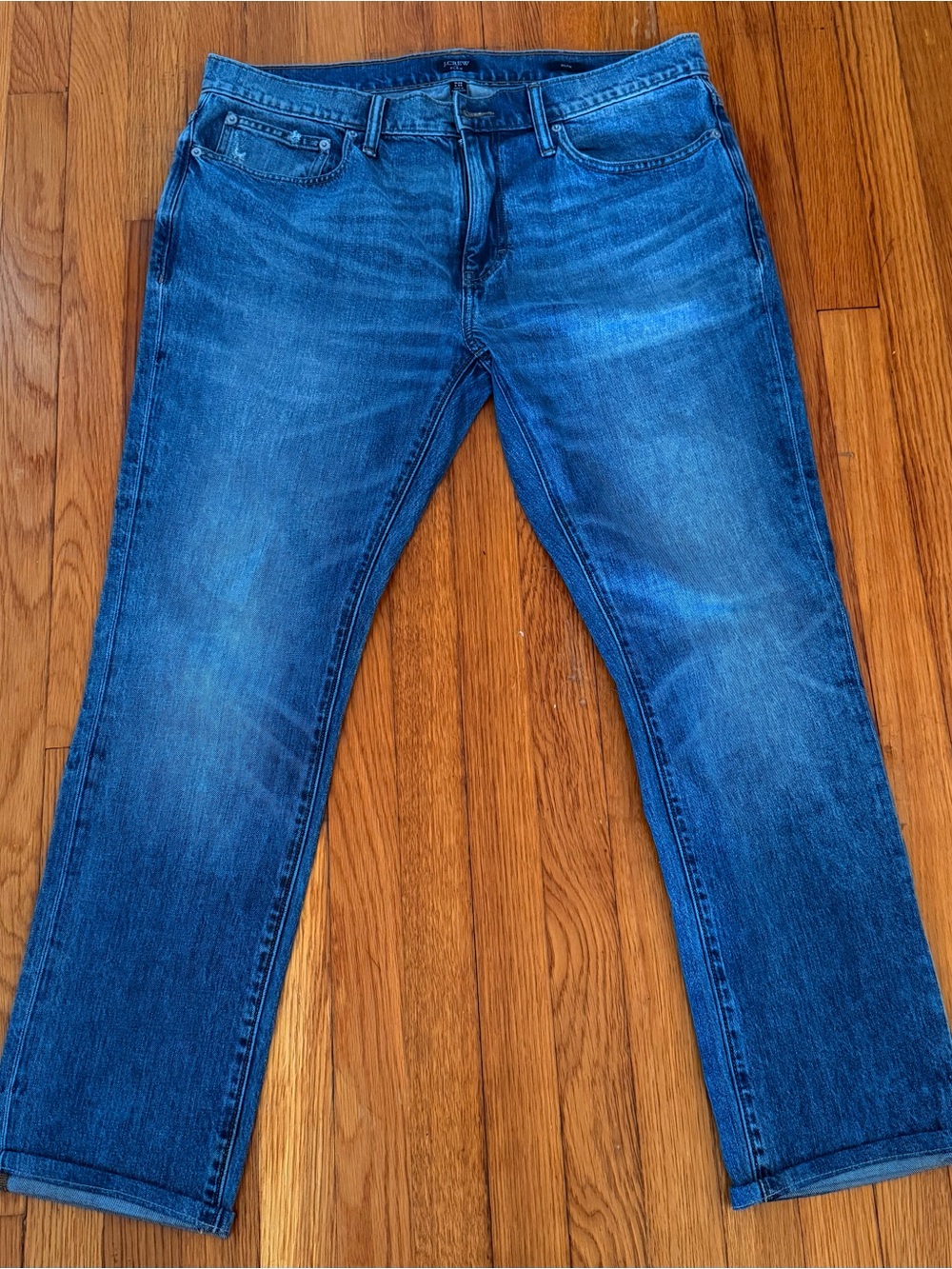 Jcrew’ Slimfit Light Faded Blue Jeans, Men’s 36x32